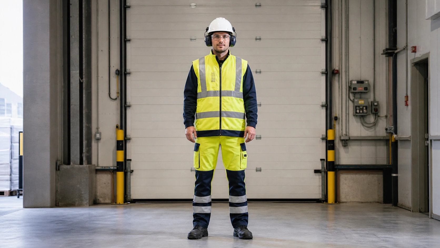 The ARTPEC-8 Indoor profile also detects safety glasses and earmuffs. Choose the model profile and PPE classes required for the scene.